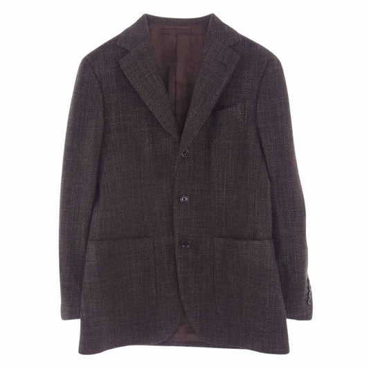 BEAMS ビームス BEAMS F ウール シルク 段返り 3B テーラードジャケット ブラウン系 44/8R【中古】
