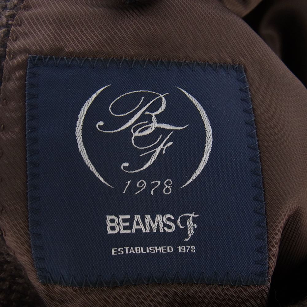 BEAMS ビームス BEAMS F ウール シルク 段返り 3B テーラードジャケット ブラウン系 44/8R【中古】