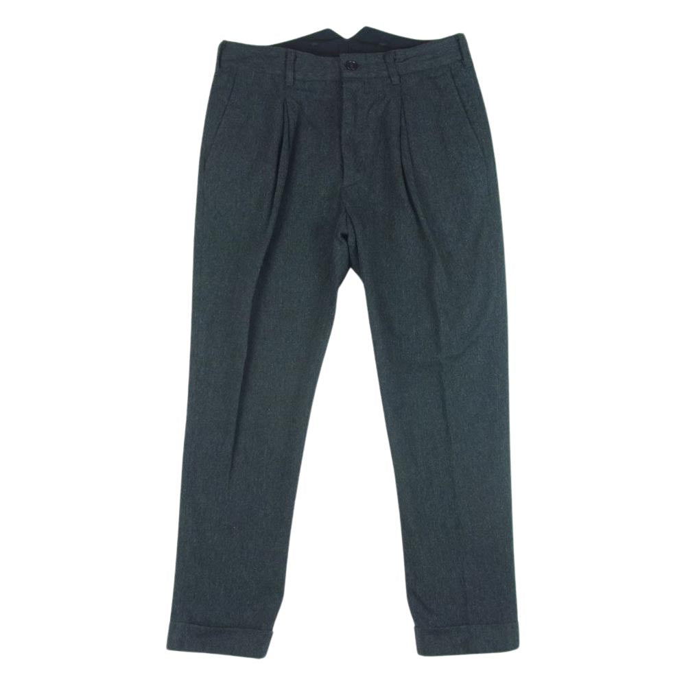 Engineered Garments エンジニアードガーメンツ シンチバック コットン ポリエステル ダブル スラックス パンツ ダークグレー系 30【中古】