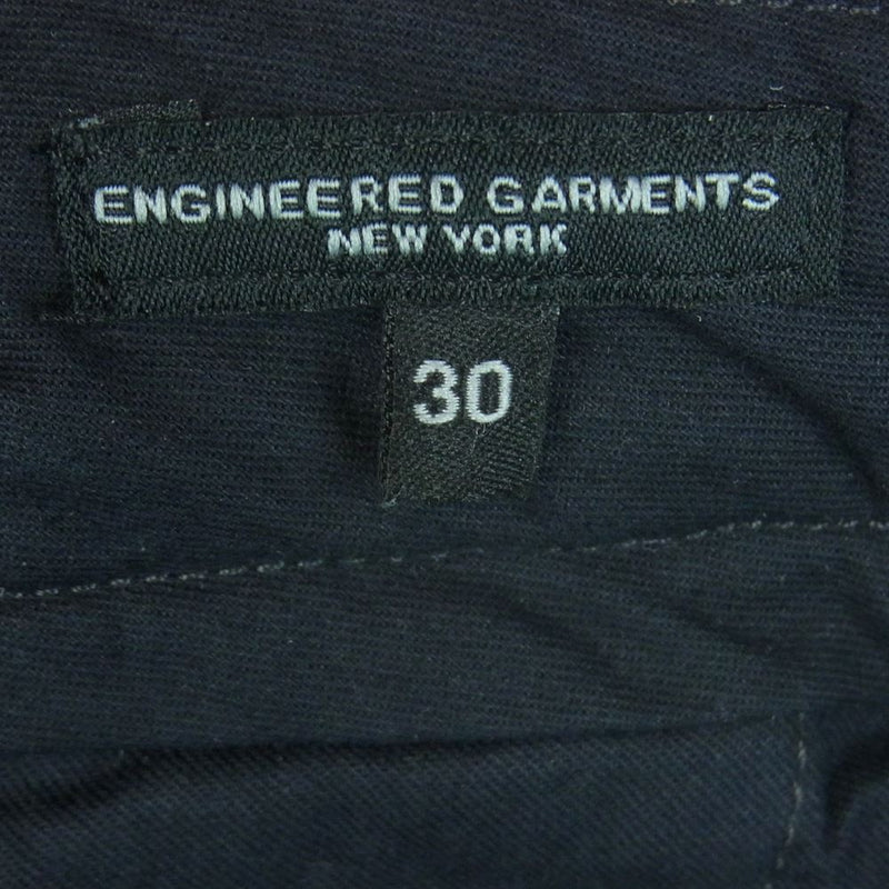 Engineered Garments エンジニアードガーメンツ シンチバック コットン ポリエステル ダブル スラックス パンツ ダークグレー系 30【中古】