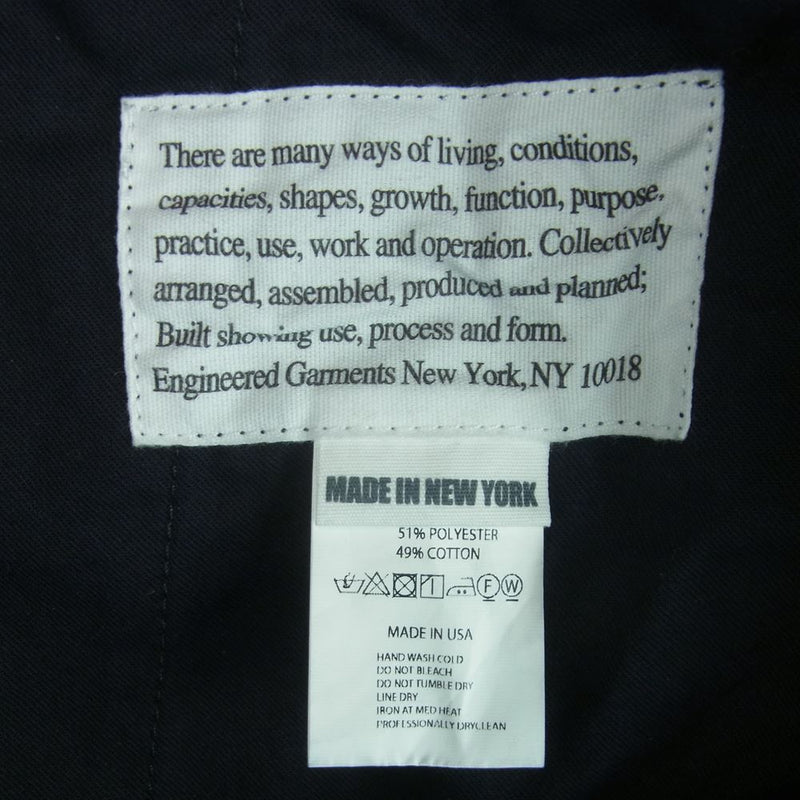 Engineered Garments エンジニアードガーメンツ シンチバック ウール ダブル スラックス パンツ チャコールグレー系 30【中古】