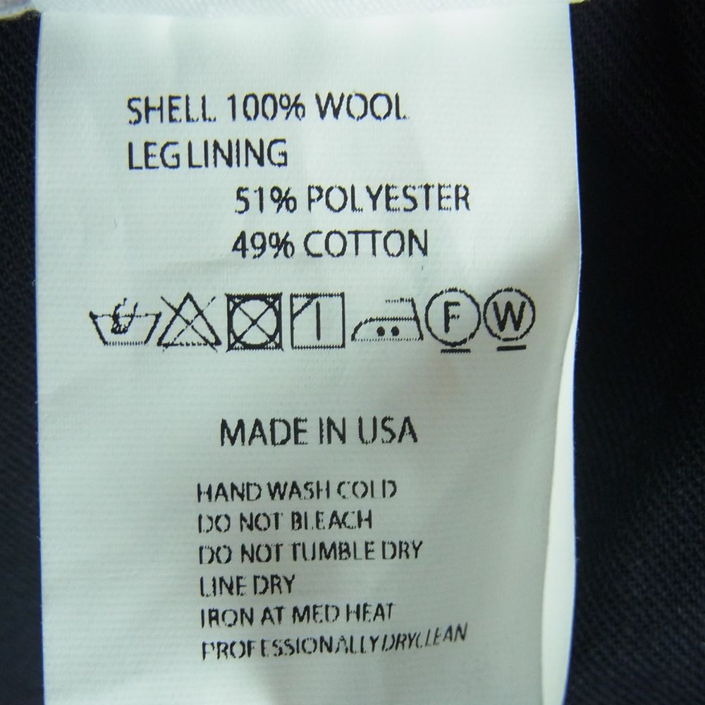 Engineered Garments エンジニアードガーメンツ シンチバック ウール ダブル スラックス パンツ チャコールグレー系 30【中古】