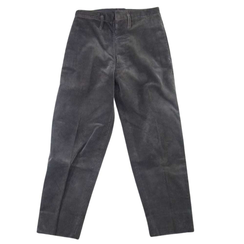 ANATOMICA アナトミカ フランス製 コーデュロイ シンチバック ボタンフライ パンツ カーキ系【中古】