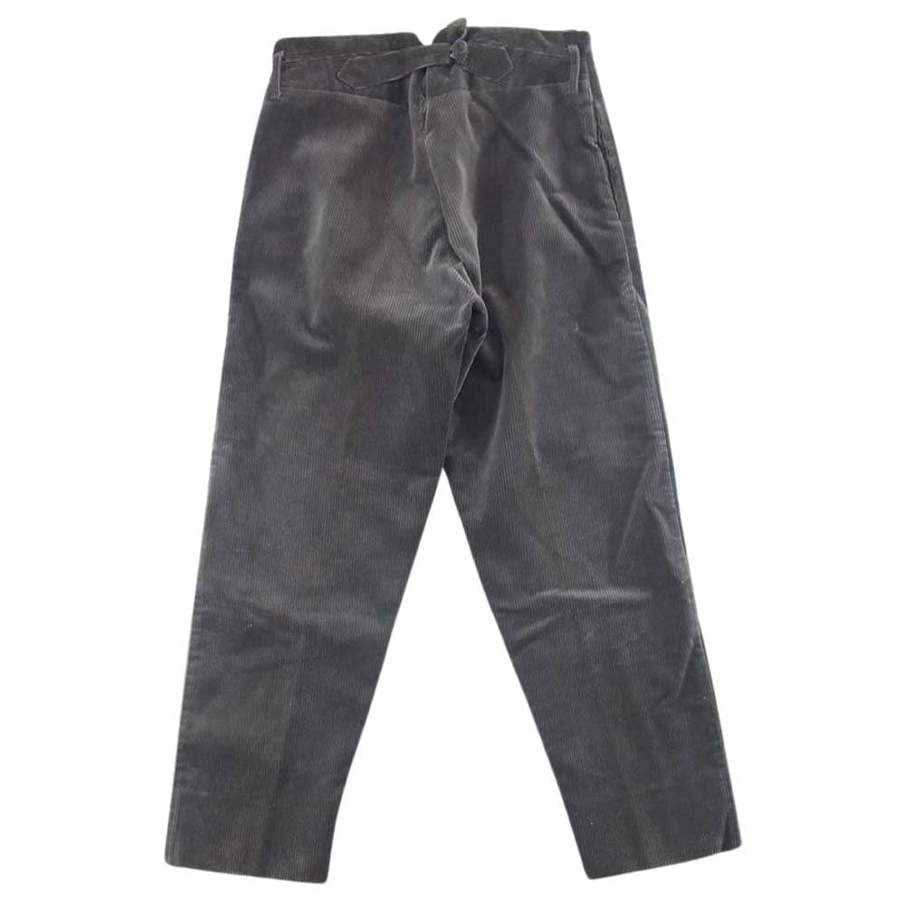 ANATOMICA アナトミカ フランス製 コーデュロイ シンチバック ボタンフライ パンツ カーキ系【中古】