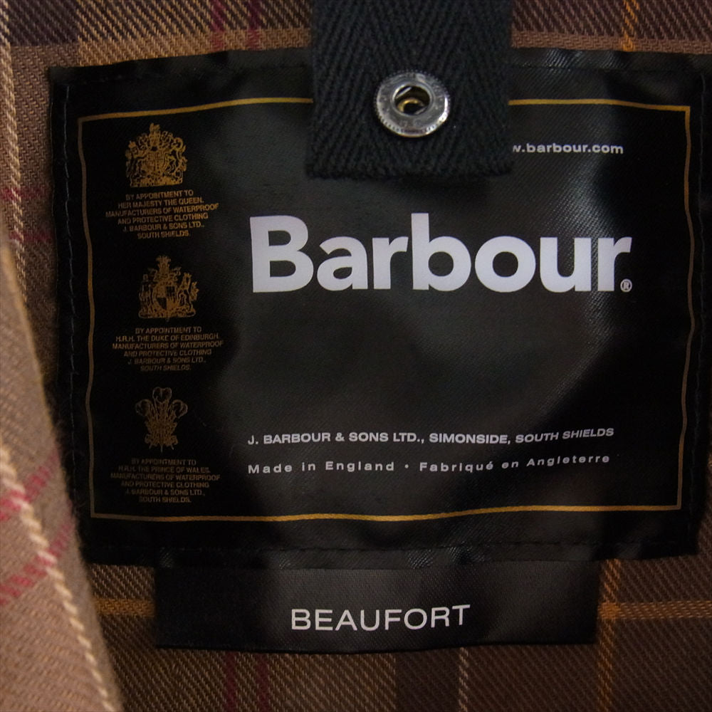 Barbour バブアー イングランド製 BEAUFORT ビューフォート 3ワラント オイルド ハンティングジャケット ダークブラウン系 C34/86CMS【中古】