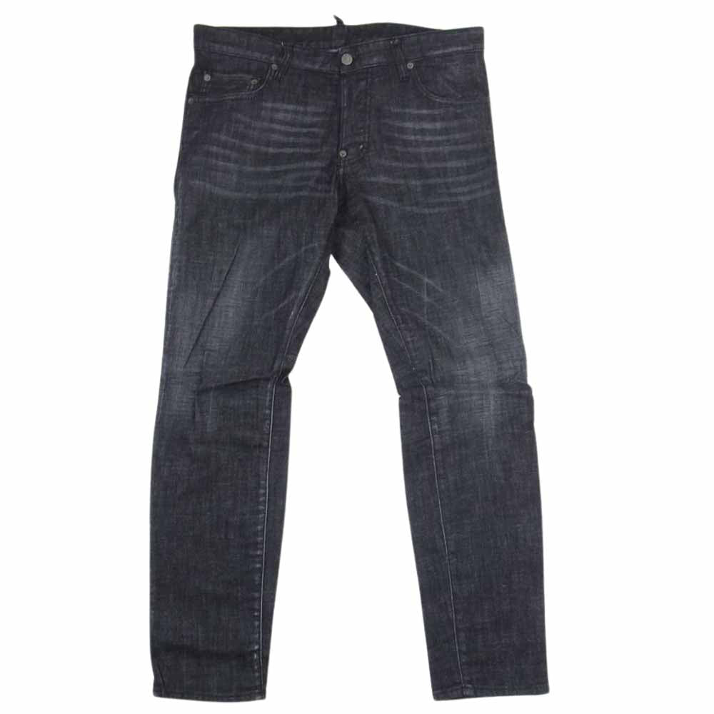 DSQUARED2 ディースクエアード 18SS S74LB0340 CITY BIKER シティ バイカー ジーンズ デニム ブラック系 48【中古】