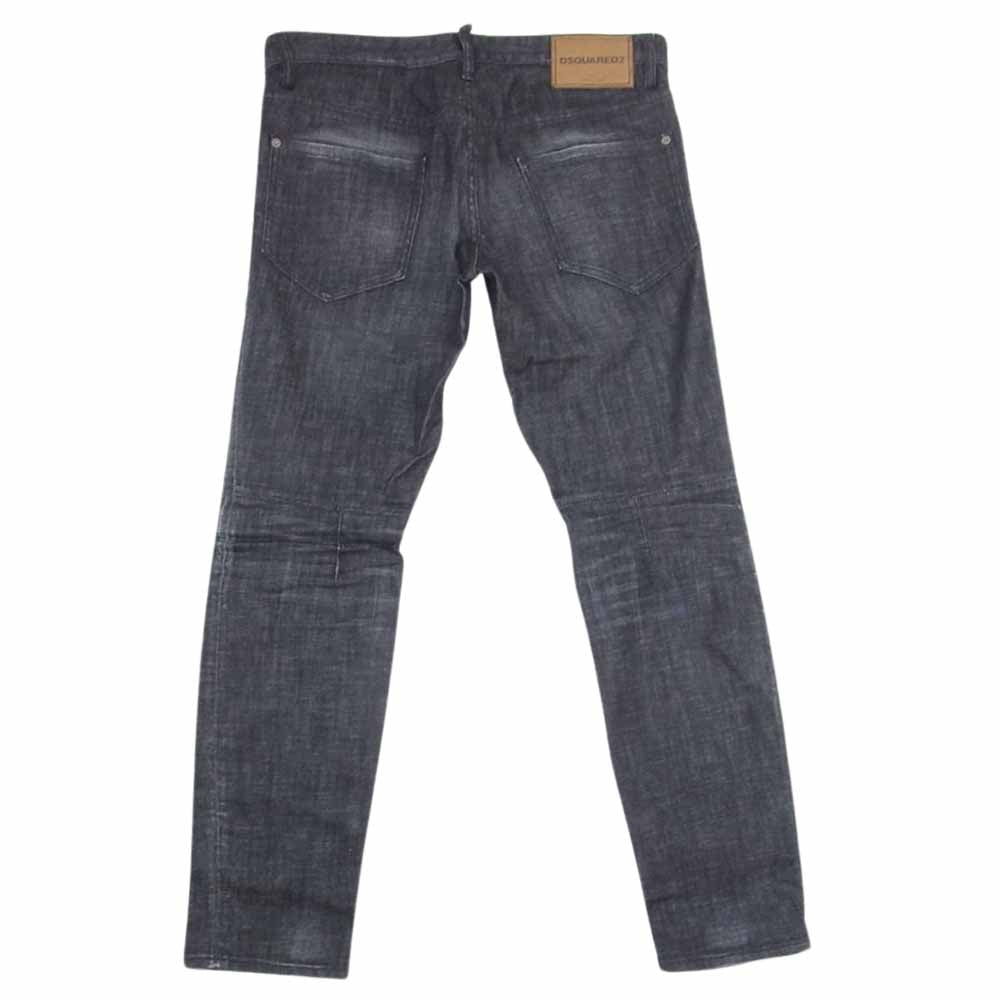DSQUARED2 ディースクエアード 18SS S74LB0340 CITY BIKER シティ バイカー ジーンズ デニム ブラック系 48【中古】