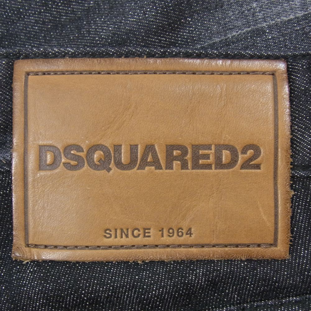 DSQUARED2 ディースクエアード 18SS S74LB0340 CITY BIKER シティ バイカー ジーンズ デニム ブラック系 48【中古】