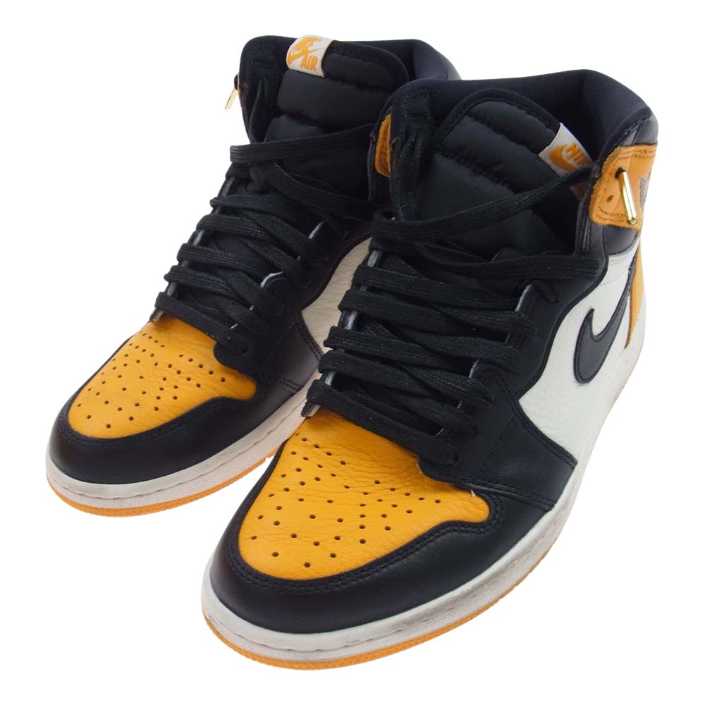 NIKE ナイキ 555088-711 Air Jordan 1 Retro High OG Taxi AJ1 エアジョーダン レトロ ハイ タクシー イエロー系 27.5cm【中古】