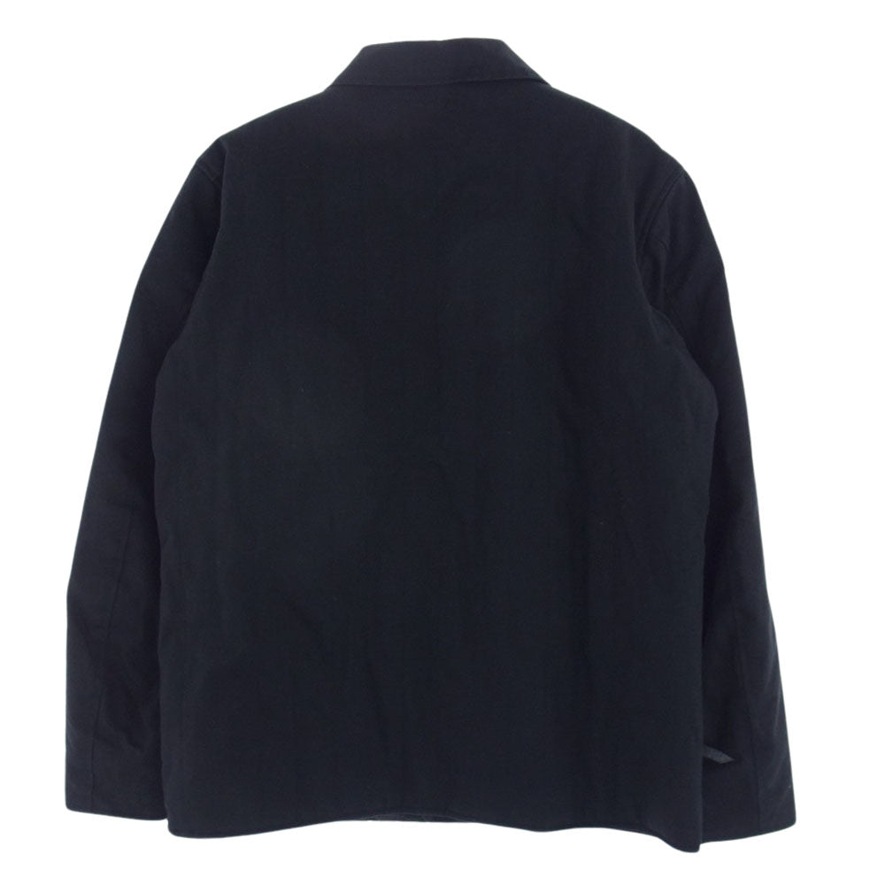 KADOYA カドヤ コットン ジップアップ ジャケット 内キルティング ブラック系 XL【中古】