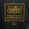 KADOYA カドヤ コットン ジップアップ ジャケット 内キルティング ブラック系 XL【中古】