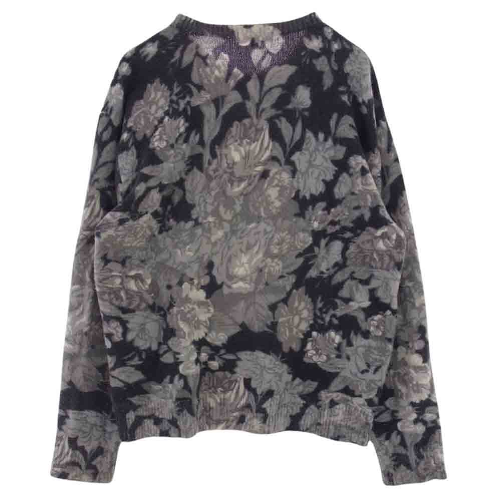 Supreme シュプリーム 19SS Printed Floral Angora Sweater プリンテッド フローラル アンゴラ セーター グレー系 L【中古】