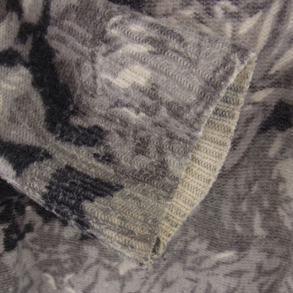 Supreme シュプリーム 19SS Printed Floral Angora Sweater プリンテッド フローラル アンゴラ セーター グレー系 L【中古】