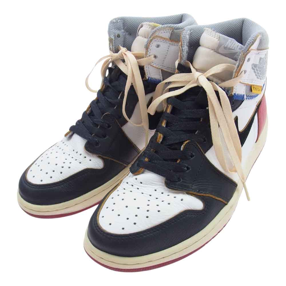 NIKE AIR JORDAN ナイキ ジョーダン BV1300-106 UNION AIR JORDAN 1 RETRO HI NRG ユニオン エアジョーダン1 レトロ ハイカットスニーカー マルチカラー系 27cm【中古】