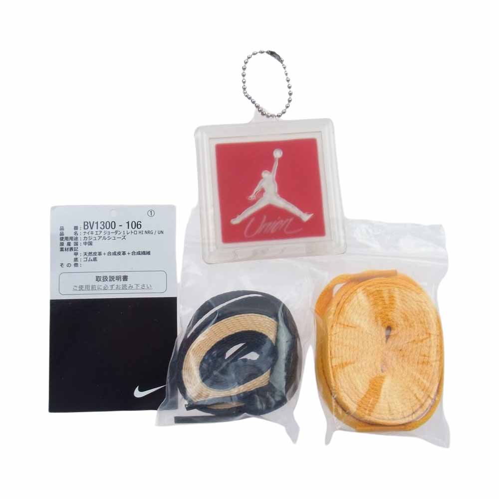 NIKE AIR JORDAN ナイキ ジョーダン BV1300-106 UNION AIR JORDAN 1 RETRO HI NRG ユニオン エアジョーダン1 レトロ ハイカットスニーカー マルチカラー系 27cm【中古】