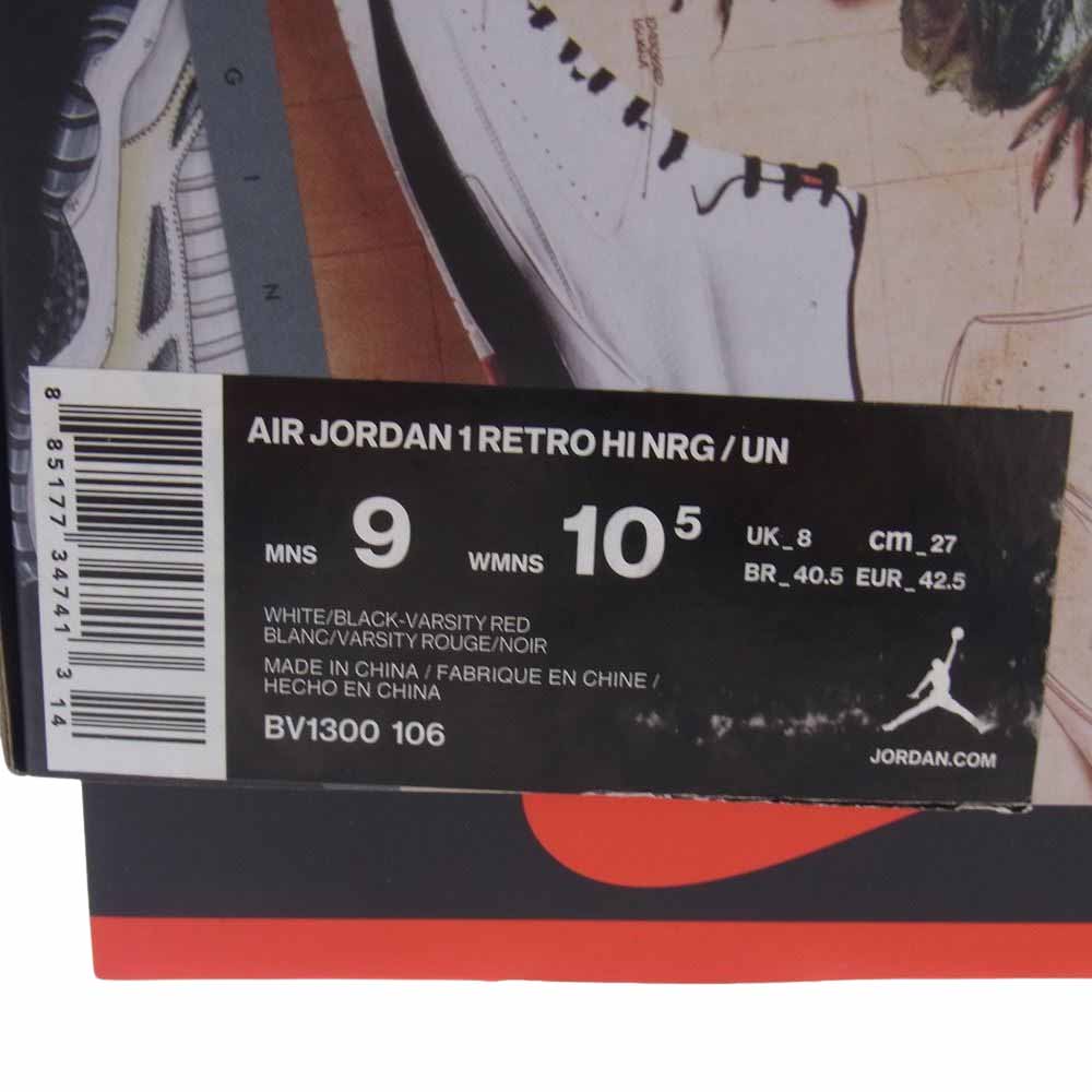 NIKE AIR JORDAN ナイキ ジョーダン BV1300-106 UNION AIR JORDAN 1 RETRO HI NRG ユニオン エアジョーダン1 レトロ ハイカットスニーカー マルチカラー系 27cm【中古】