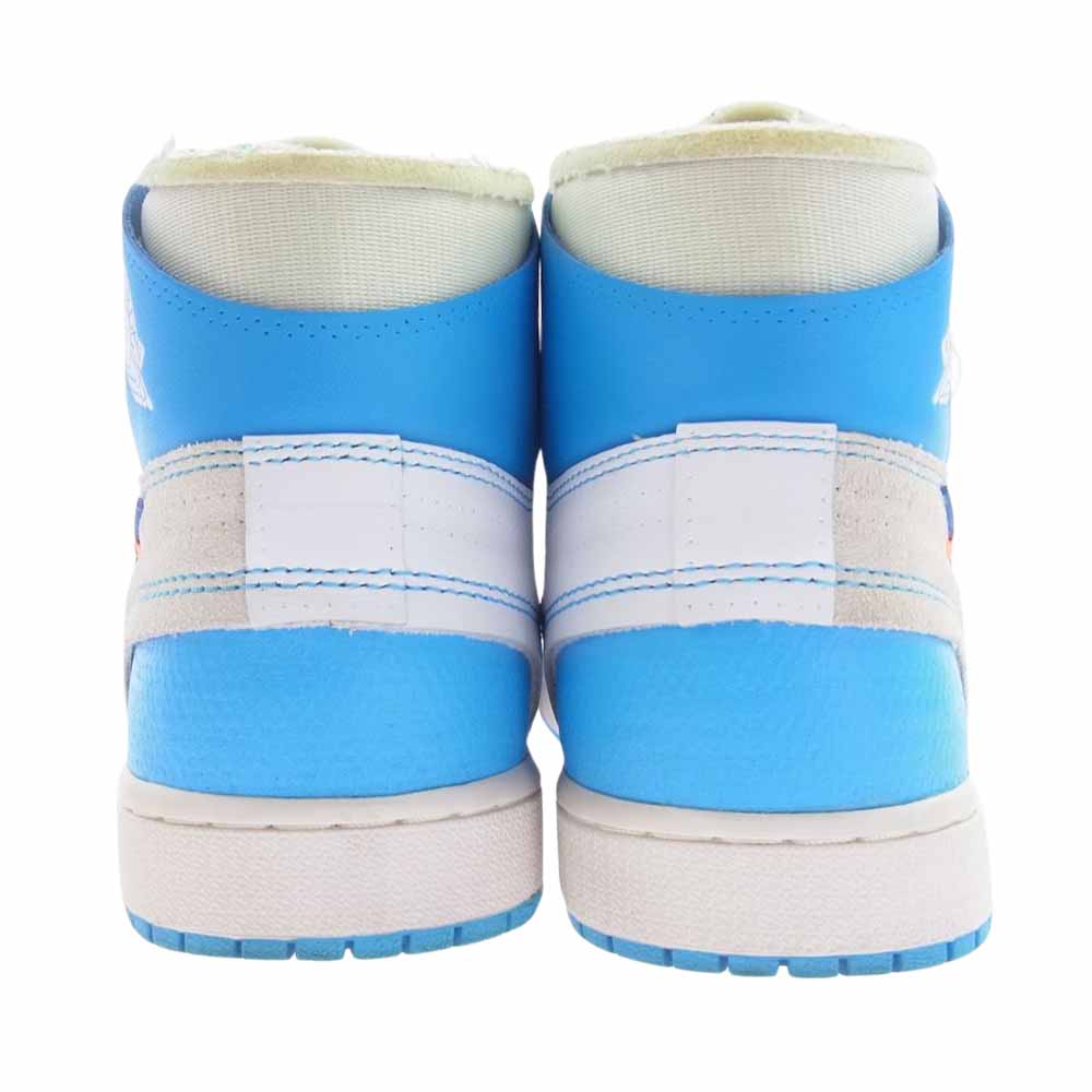 NIKE AIR JORDAN ナイキ ジョーダン AQ0818-148 Off-White Air Jordan 1 High UNC Powder Blue オフホワイト エアジョーダン パウダーブルー ハイカット スニーカー ライトブルー系 27cm【中古】