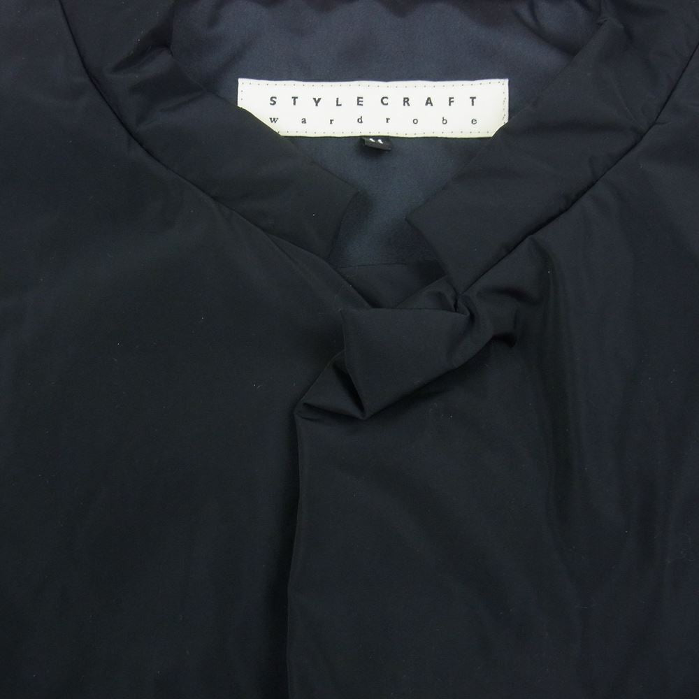 スタイルクラフト ワードローブ WADDED VEST スタンドカラー ベスト ブラック系 11【中古】
