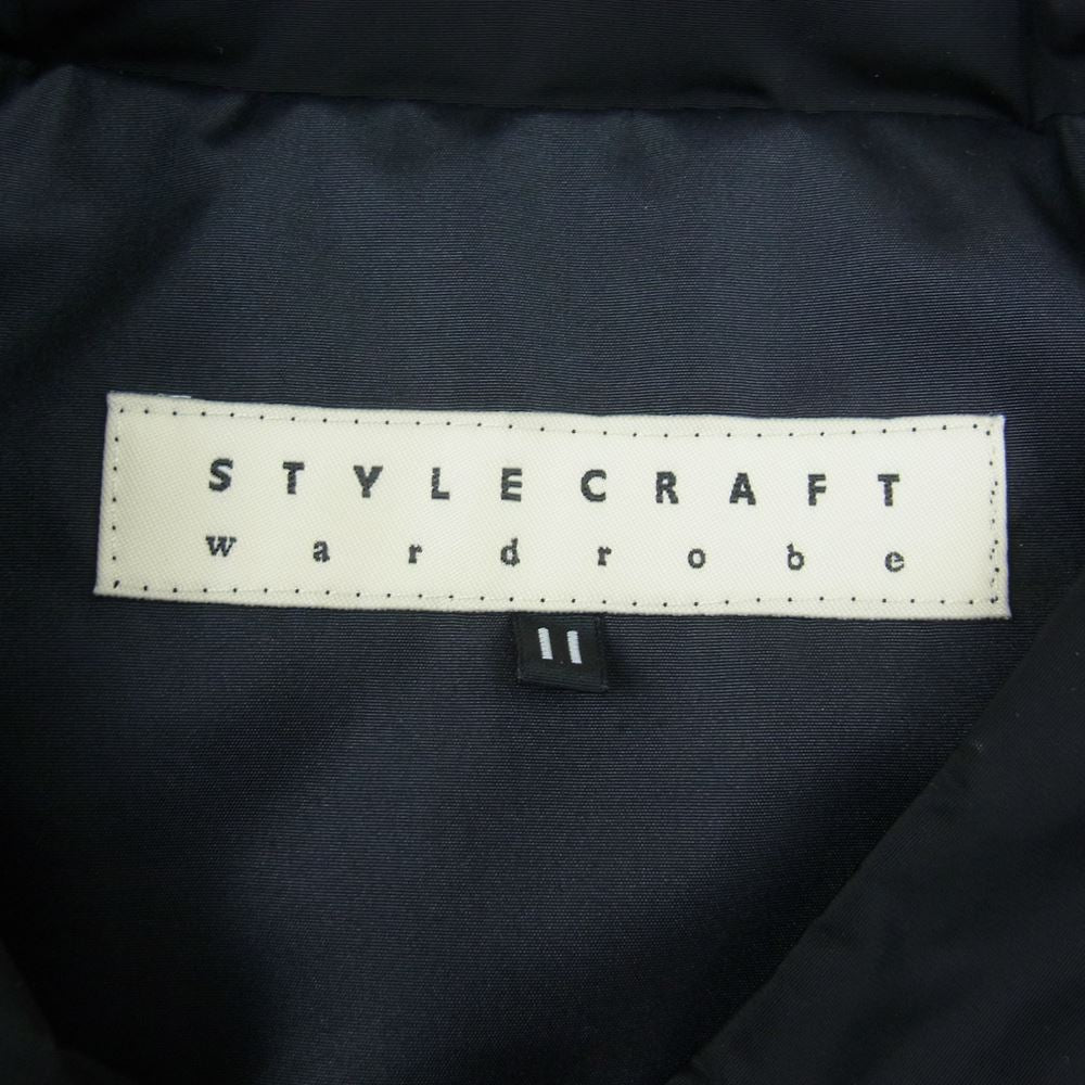 スタイルクラフト ワードローブ WADDED VEST スタンドカラー ベスト ブラック系 11【中古】