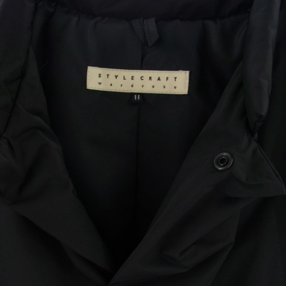 スタイルクラフト ワードローブ WADDED COAT 中綿 コート ブラック系【中古】
