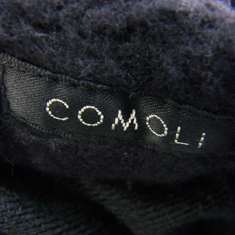COMOLI コモリ 22AW W03-05020 ウールフリース トラックパンツ ブラック系 2【中古】