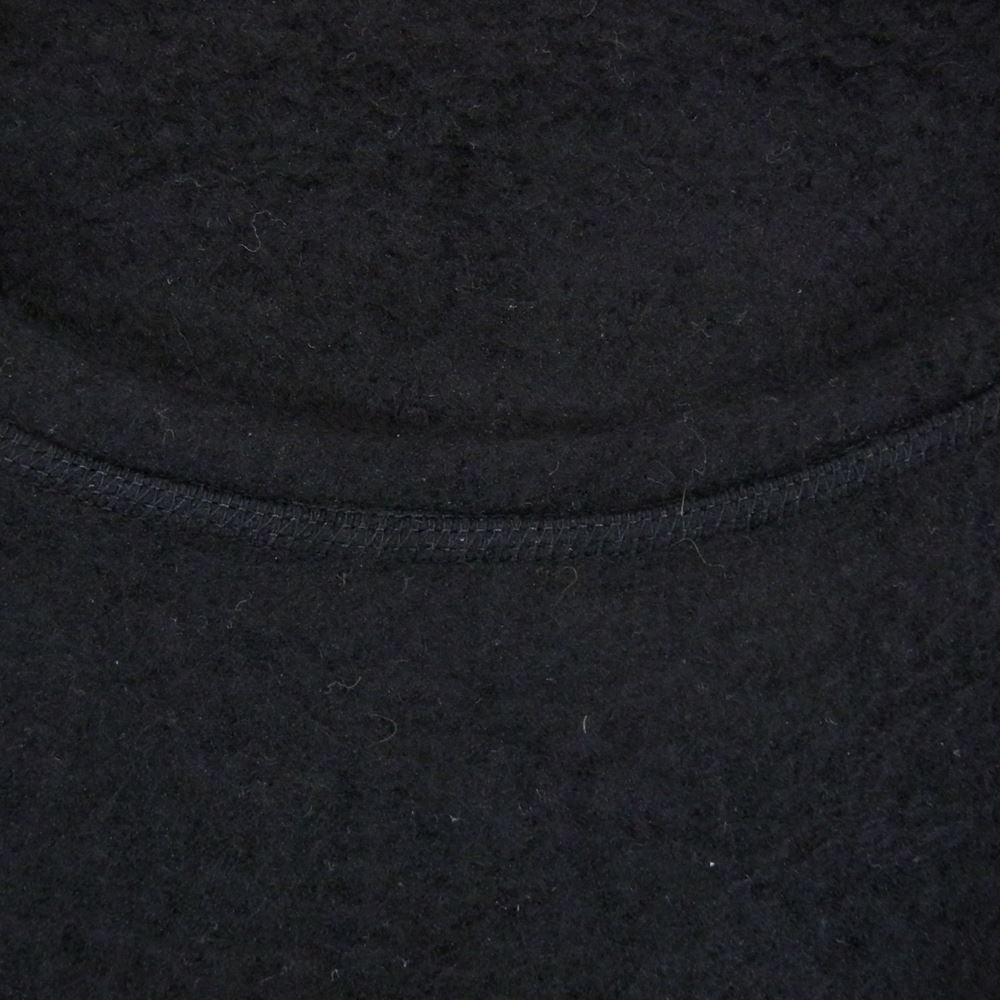 COMOLI コモリ 22AW W03-05013 シルクフリース 長袖クルー ニット ブラック系 2【中古】