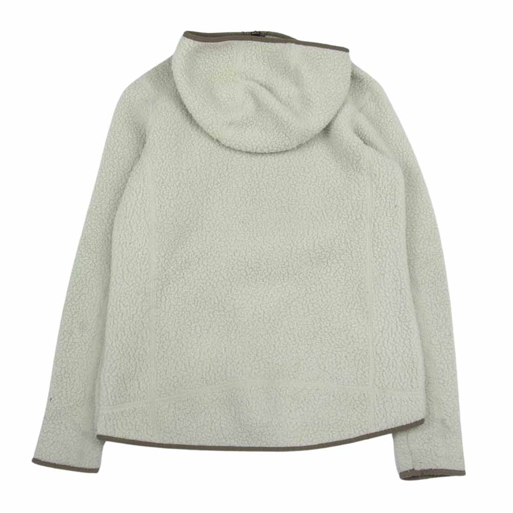 patagonia パタゴニア 22805FA17 Retro Pile Hoody レトロ パイル フーディ ボア フリース ジャケット オフホワイト系 M【中古】