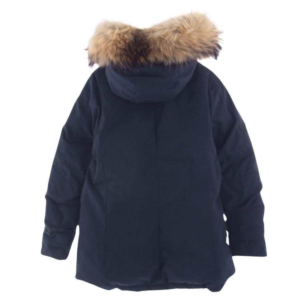 Pyrenex ピレネックス HWK041 BORDEAUX ボルドー ファー付き ダウン ジャケット ネイビー系 JP:38【中古】