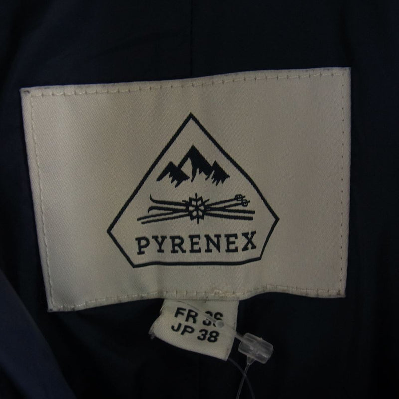 Pyrenex ピレネックス HWK041 BORDEAUX ボルドー ファー付き ダウン ジャケット ネイビー系 JP:38【中古】
