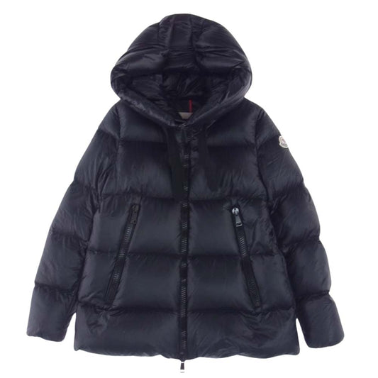 MONCLER モンクレール SERIN GIUBBOTTO セリン スモールロゴ フーディ ダウン ジャケット ブラック系 00【美品】【中古】