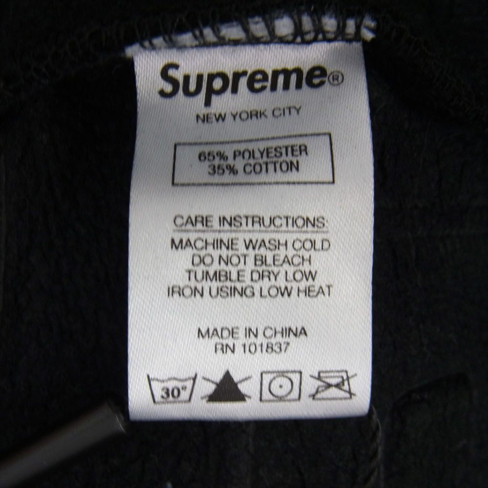 Supreme シュプリーム 21SS Embossed Logos Hooded Sweatshirt エンボスロゴ スウェット パーカー ブラック系 M【中古】