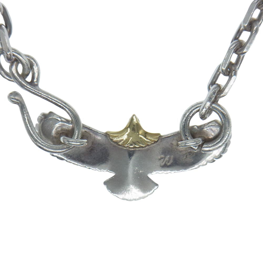 WINGROCK ウィングロック K18 頭金 イーグル カスタムチェーン ネックレス  シルバー系 ゴールド系【中古】