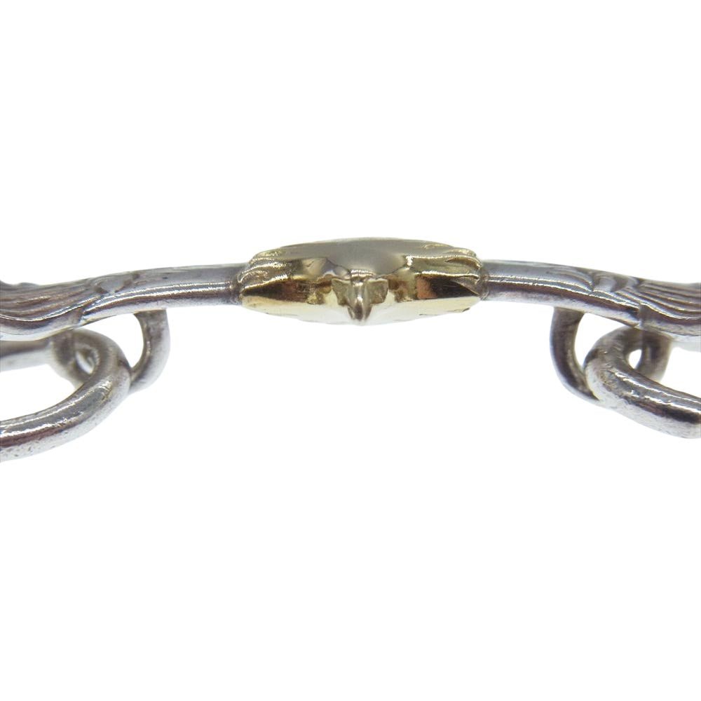 WINGROCK ウィングロック K18 頭金 イーグル カスタムチェーン ネックレス  シルバー系 ゴールド系【中古】