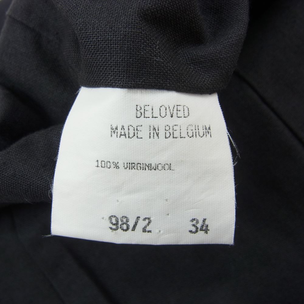 ヴァンデヴォースト ヴァージンウール ピークトラペル テーラードジャケット ネイビー系 34【中古】