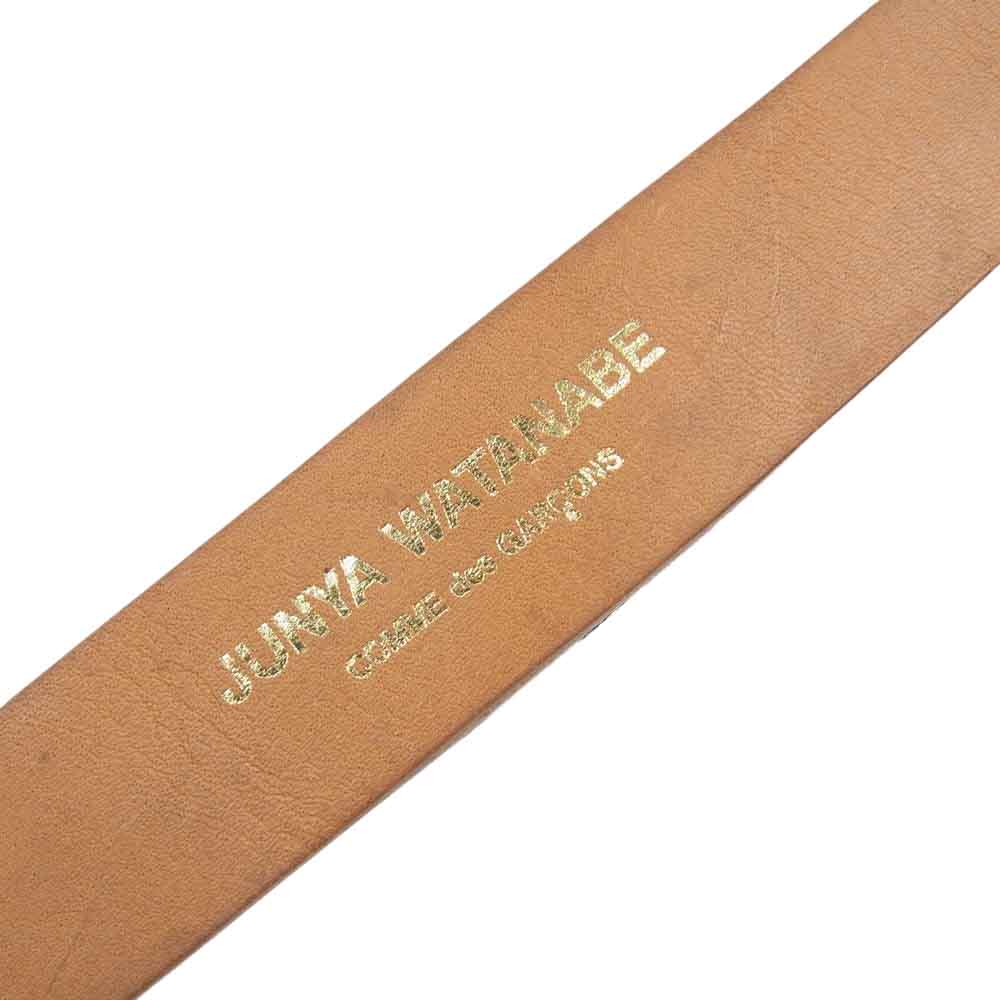 JUNYA WATANABE COMME des GARCONS ジュンヤワタナベコムデギャルソン レオパード ハラコレザー ベルト ブラウン系【中古】