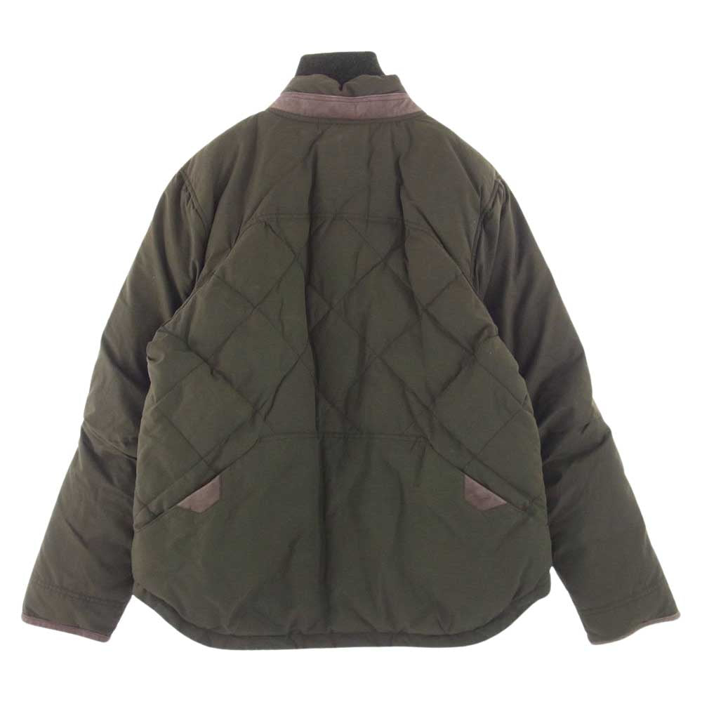 Eddie Bauer エディー・バウアー BAUER DOWN レザー 切替 ダウン