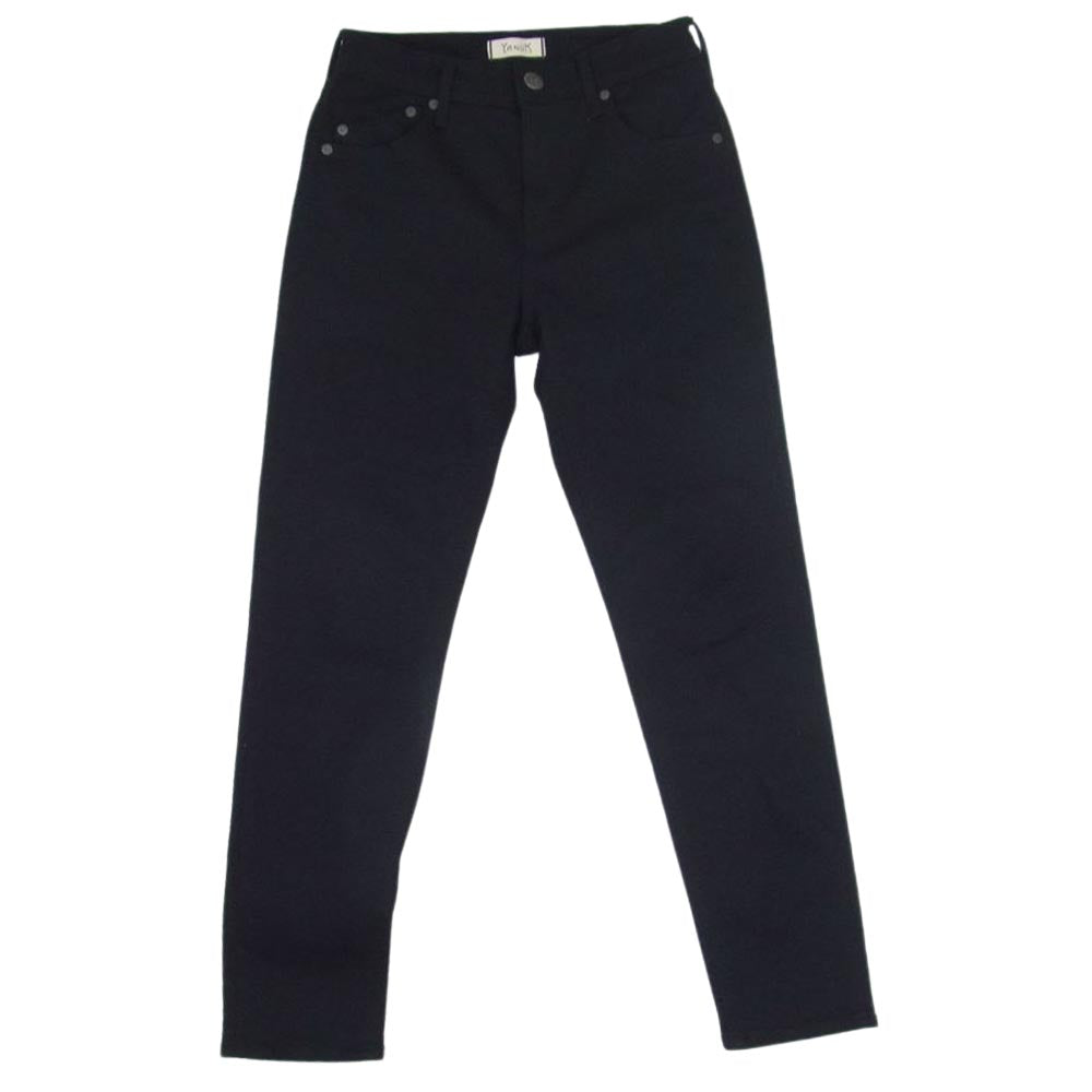 YANUK ヤヌーク 57121064 RUTH スリムテーパード デニム パンツ ブラック系 23【美品】【中古】
