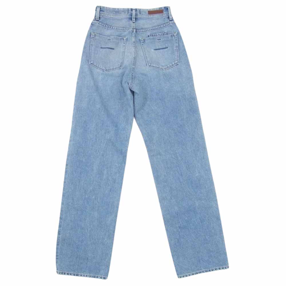 YANUK ヤヌーク 57111231  LEA Trick Denim ボーイズ ストレート デニム パンツ インディゴブルー系 23【中古】