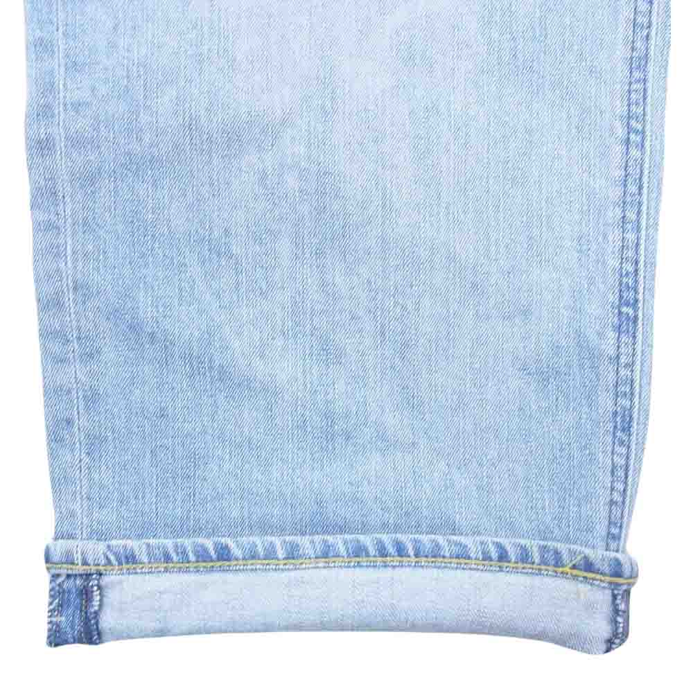 YANUK ヤヌーク 57131301 JOAN ジョーン ルーズ ストレート デニム パンツ インディゴブルー系 23【中古】