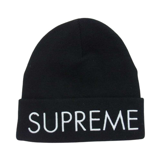 Supreme シュプリーム 22AW Capital Beanie キャピタル ビーニー キャップ ブラック系【極上美品】【中古】