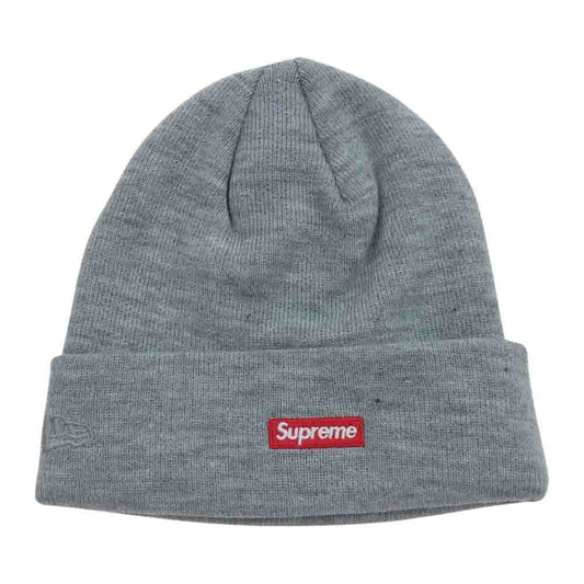 Supreme シュプリーム 20AW New Era Shop Beanie ニューエラ ショップ ニット キャップ グレー系【極上美品】【中古】