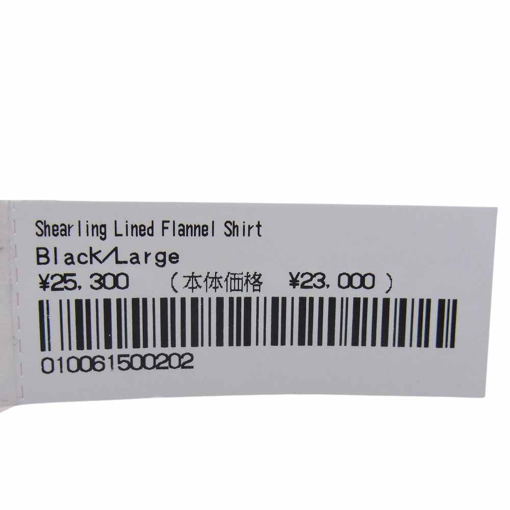 Supreme シュプリーム 22AW Shearling Lined Flannel Shirt シアリング ラインド フランネル シャツ  ブラウン系 L【美品】【中古】