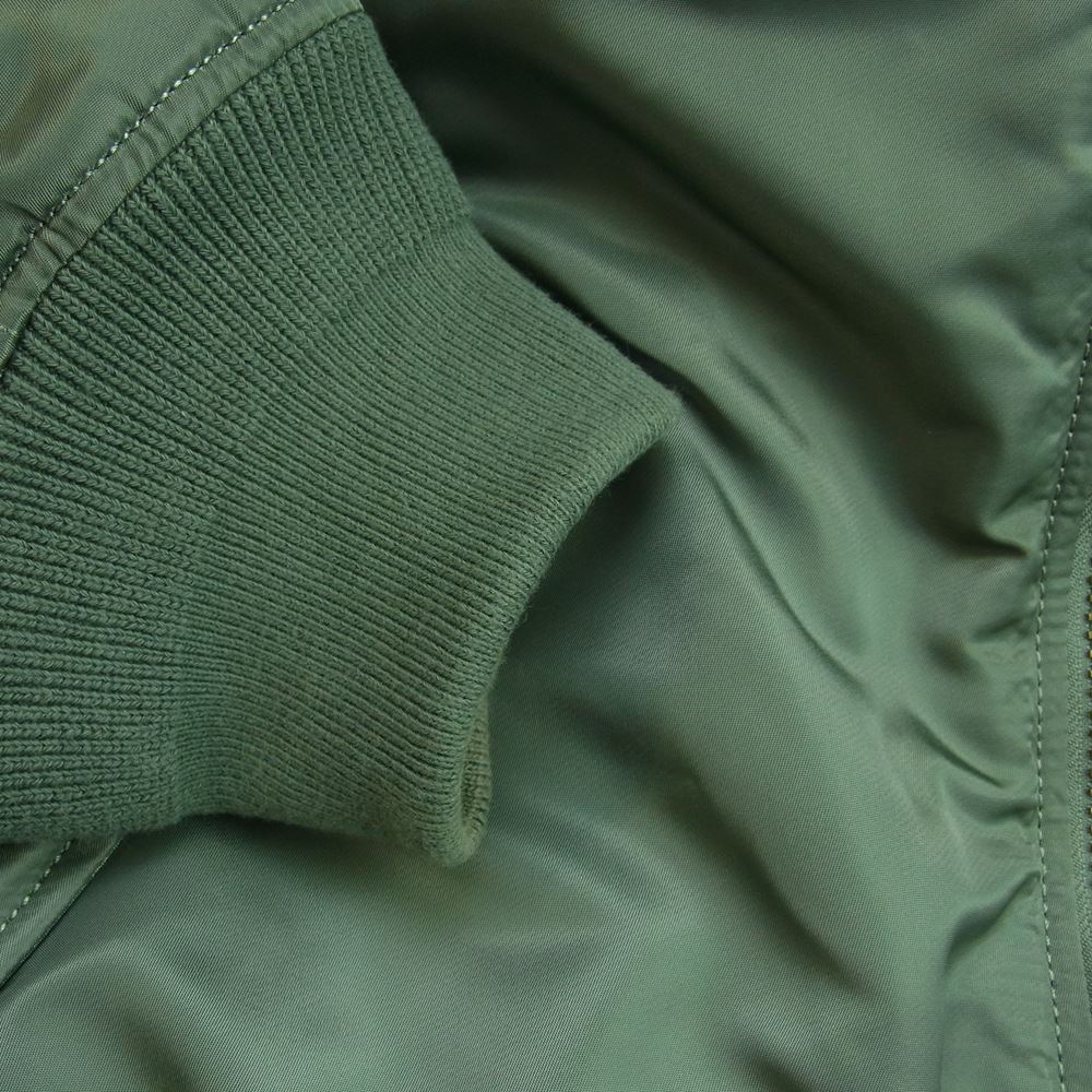 Supreme シュプリーム 21AW Hooded MA-1 フーディー MA1 ジャケット カーキ系 L【美品】【中古】