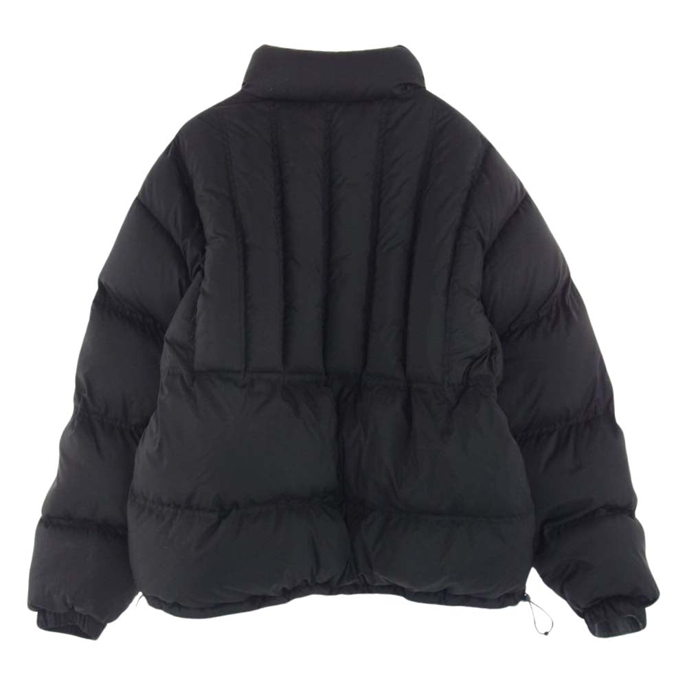 Supreme シュプリーム 22AW FLANNEL REVERSIBLE PUFFER JACKE フランネル リバーシブル パファー ジャケット ブラック系 グレー系 L【極上美品】【中古】