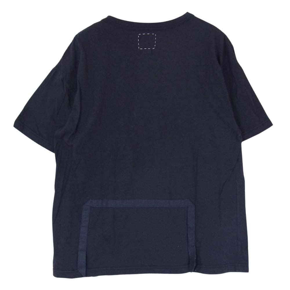 VISVIM ビズビム 18AW 0118205010029 5-NATION JUMBO TEE S/S ネーション ジャンボ 半袖 Tシャツ ネイビー系 2【中古】