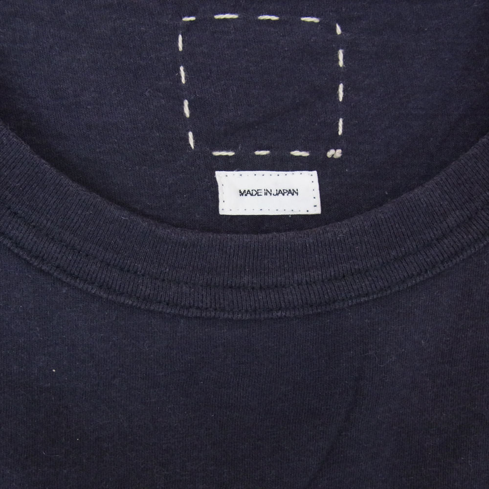 VISVIM ビズビム 18AW 0118205010029 5-NATION JUMBO TEE S/S ネーション ジャンボ 半袖 Tシャツ ネイビー系 2【中古】