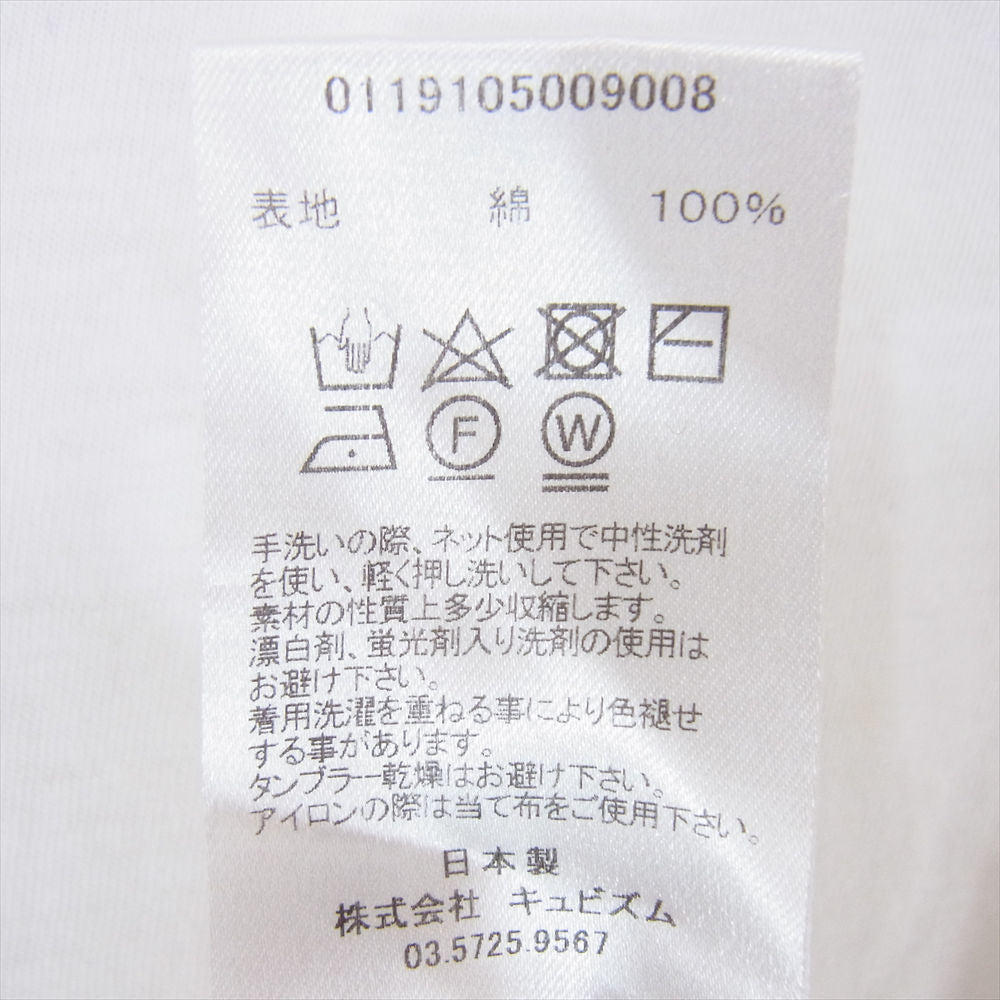 VISVIM ビズビム 19SS 0119105009008 SUBLIG CREW 3-PACK S/S (WIDE) サブリグ クルーネック ワイド 半袖 Tシャツ ホワイト系 2【中古】