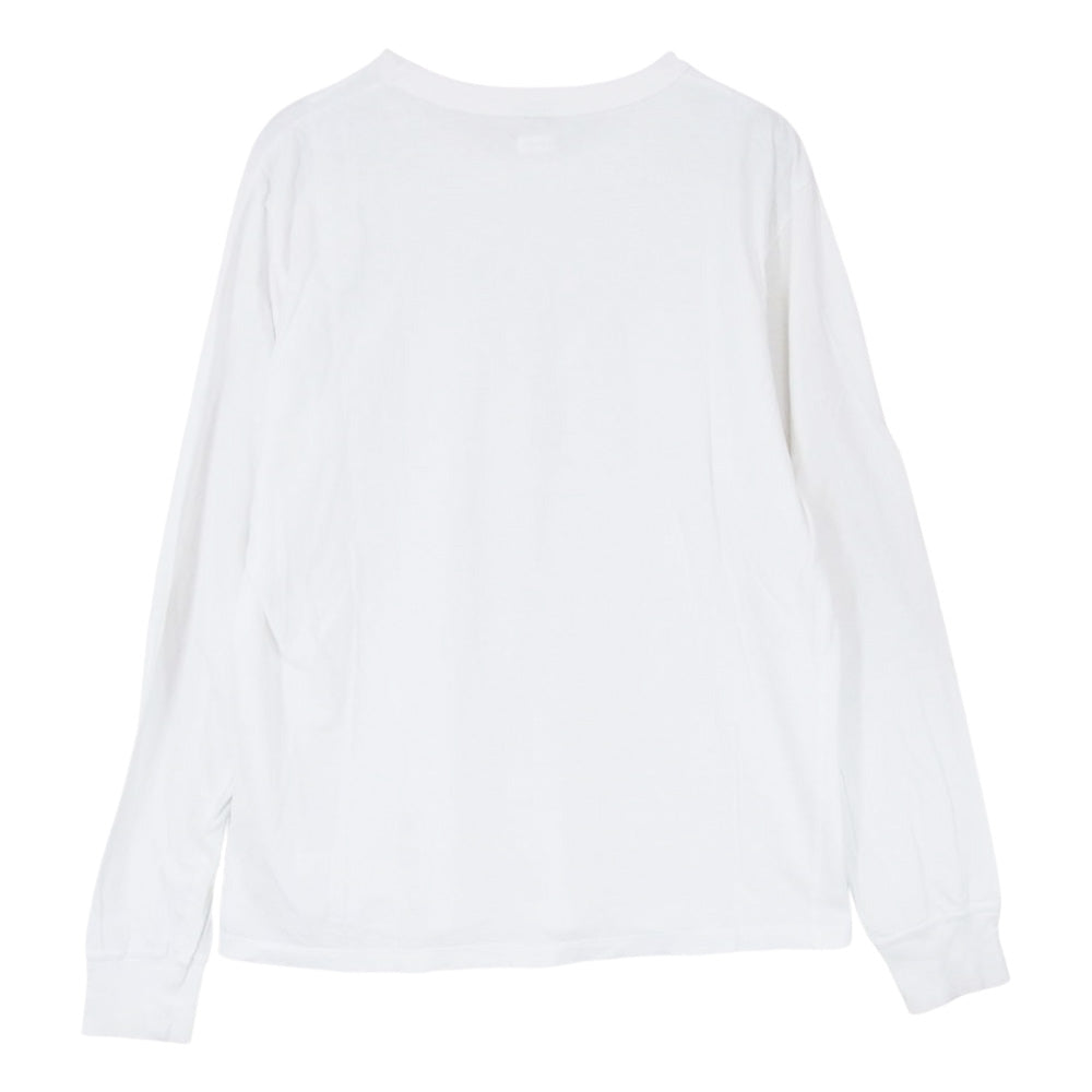 VISVIM ビズビム 19SS 0119105009006 SUBLIG CREW 3-PACK L/S  CA WIDE サブリグ クルーネック パック 長袖 ワイド Tシャツ ホワイト系 2【中古】