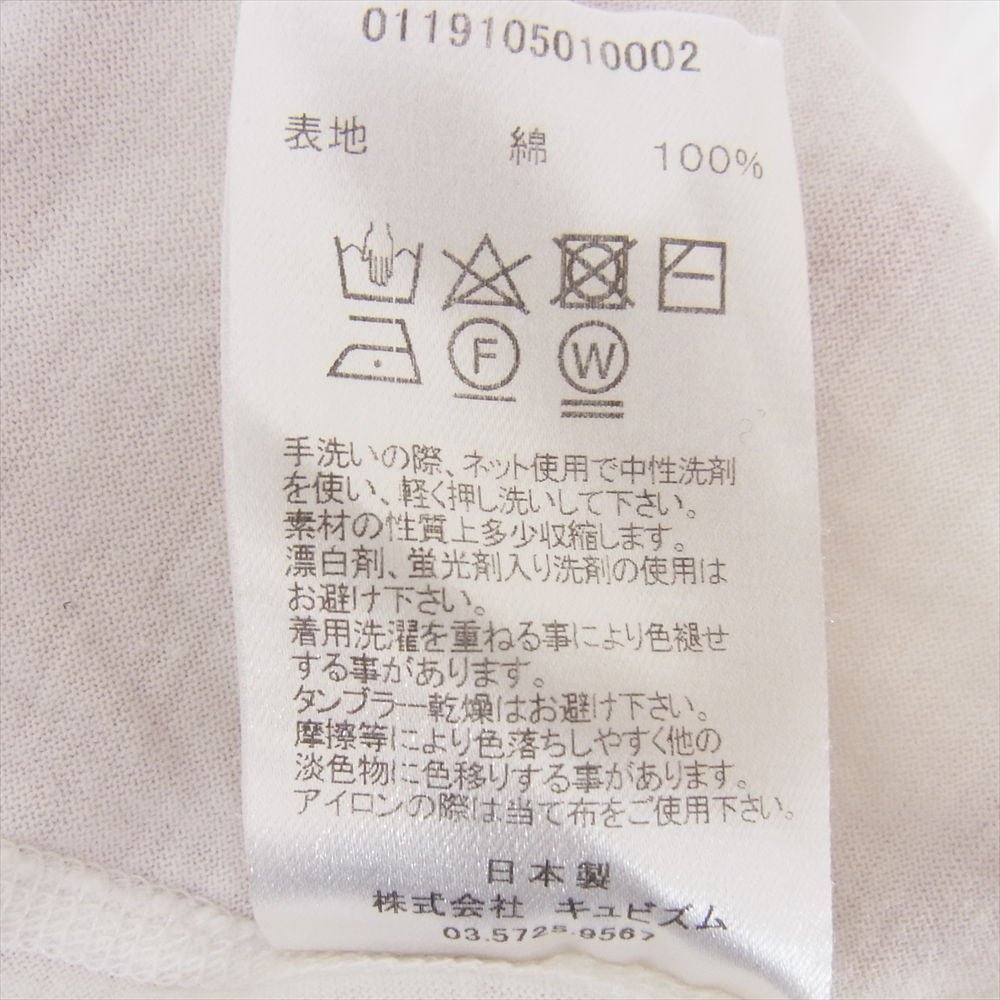 VISVIM ビズビム 19SS 0119105010002 ULTIMATE JUMBO TEE S/S アルティメイト ジャンボ 半袖 Tシャツ ホワイト系 2【中古】