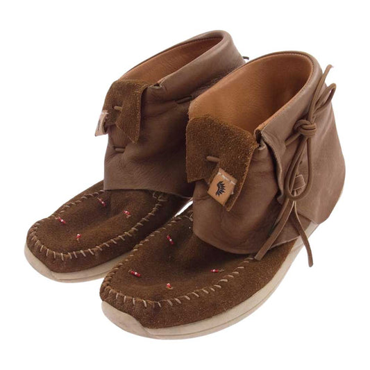 VISVIM ビズビム 16SS FBT LHAMO COYOTE-FOLK ラモ コヨーテ スエード レザー フォルク ブーツ ブラウン系 US8.5【中古】
